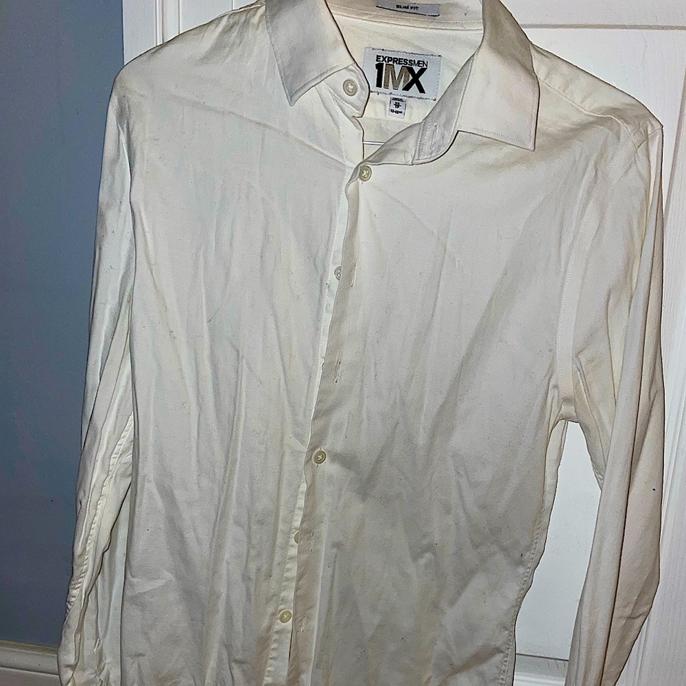 Express Dress Shirt / White / XS